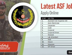 ASF Jobs In Islamabad Pakistan