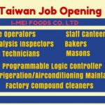 Unskilled Jobs in Taiwan 2022